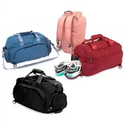 Bolsa Esportiva Resistente a Água com Compartimento para Sapatos Personalizada 