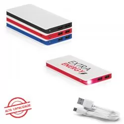 Carregador Portátil Power Bank USB 11000 mAh Personalizado 